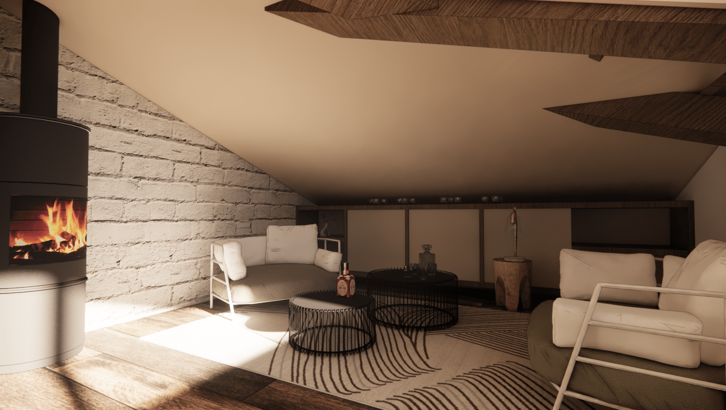 living room fireplace